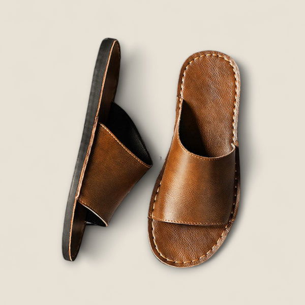Sandro - Leather Slide Sandals for Effortless Style