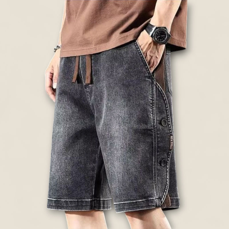 Dario - Vintage-Inspired Button Shorts
