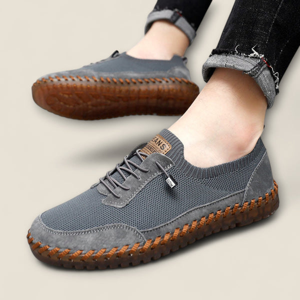 Marco - Knit and Leather Fusion Sneakers