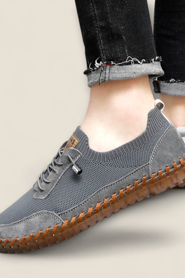 Marco - Knit and Leather Fusion Sneakers