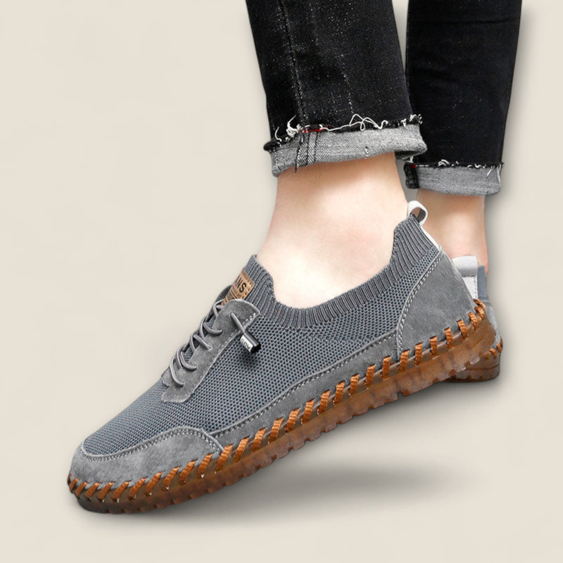 Marco - Knit and Leather Fusion Sneakers