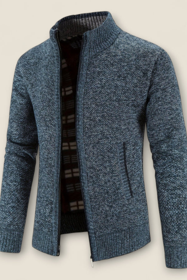 Matteo - Zip-Up Knit Sweater