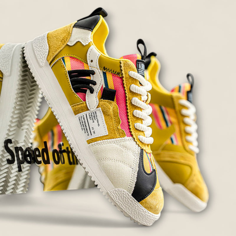 Alonzo - Y2K Retro Patchwork Sneakers