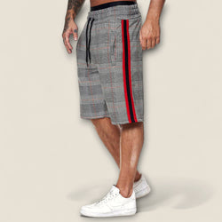 Serapio - Plaid and Stripe Lounge Shorts