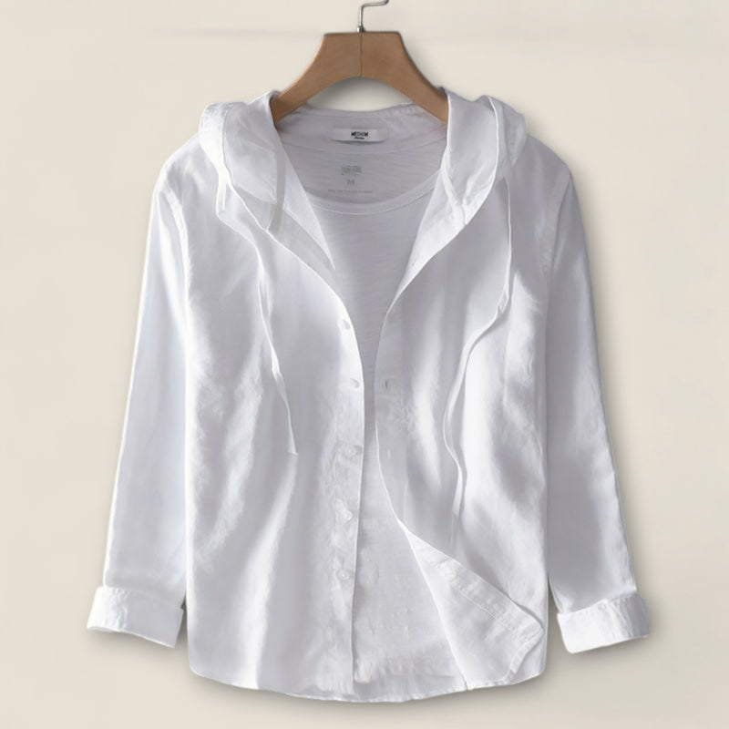 Nicolas - Linen Hooded Shirt