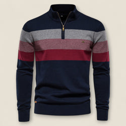 Raffaele - Cotton Quarter-Zip Sweater
