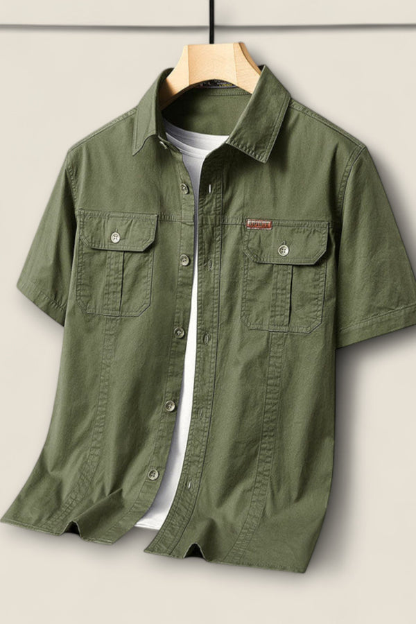 Diego - Cotton Twill Utility Shirt