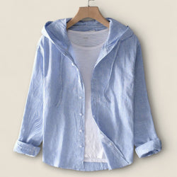 Nicolas - Linen Hooded Shirt