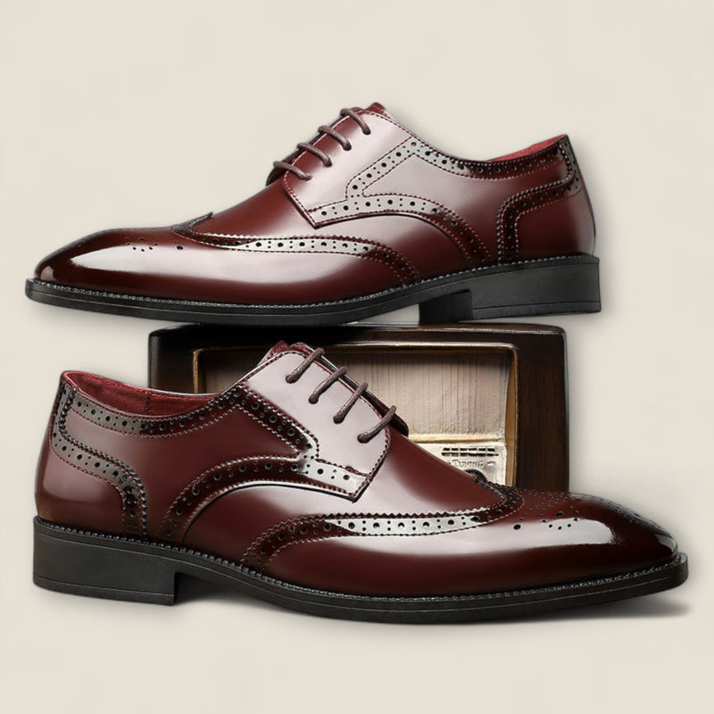 Santiago - Leather Wingtip Formal Shoes
