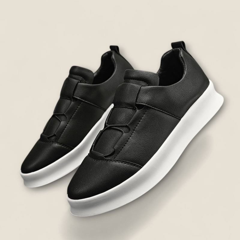 Enzo - Leather Slip-On Sneakers