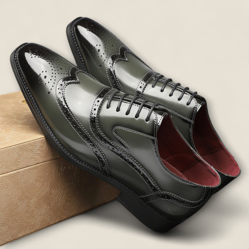 Santiago - Leather Wingtip Formal Shoes