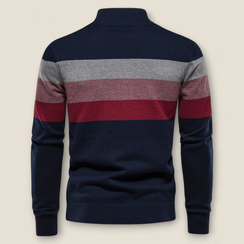Raffaele - Cotton Quarter-Zip Sweater