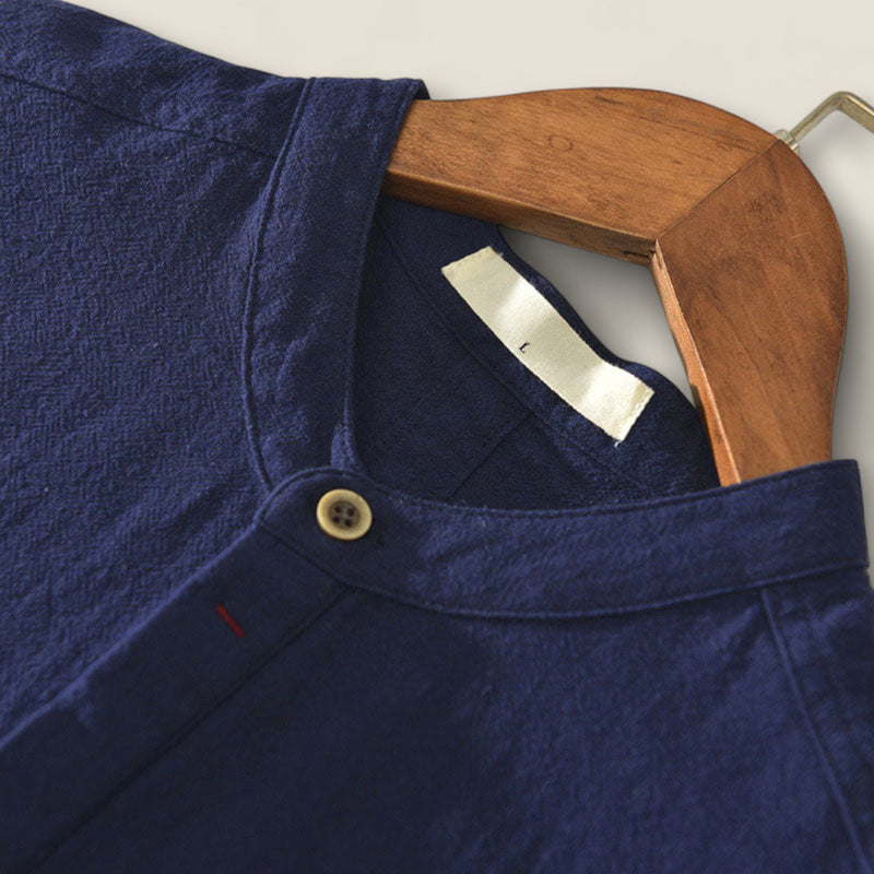 Santino - Linen Henley Shirt