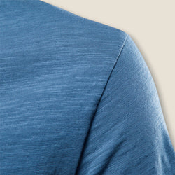 Valerio - V-Neck Tee in Slub Cotton