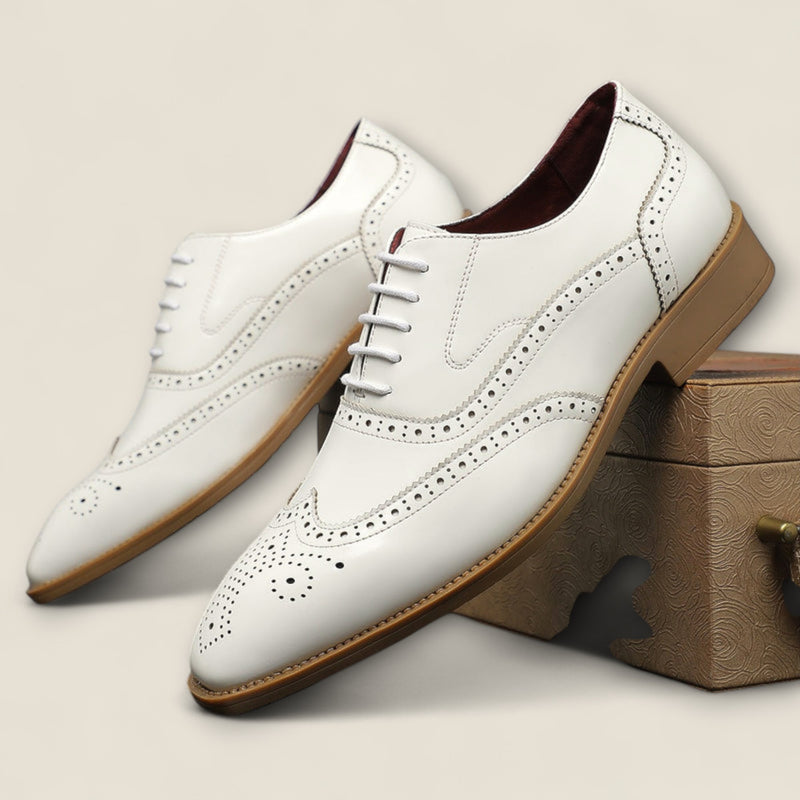 Santiago - Leather Wingtip Formal Shoes