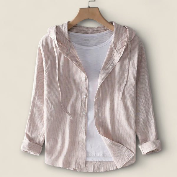 Nicolas - Linen Hooded Shirt