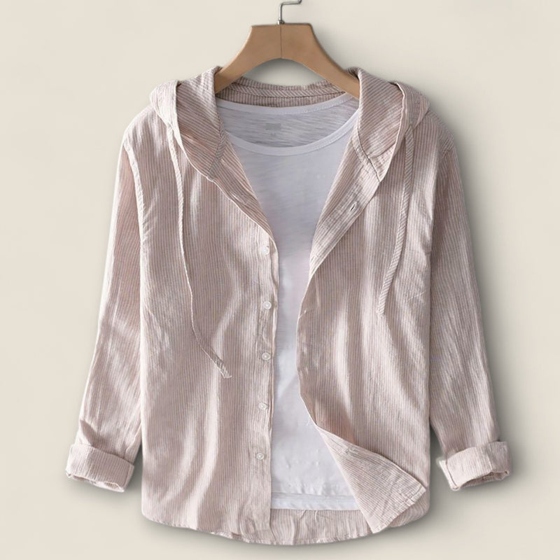 Nicolas - Linen Hooded Shirt