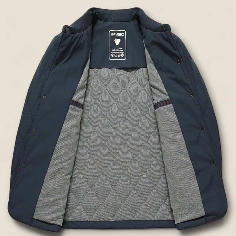 Cole - Quilted Button-Up Coat