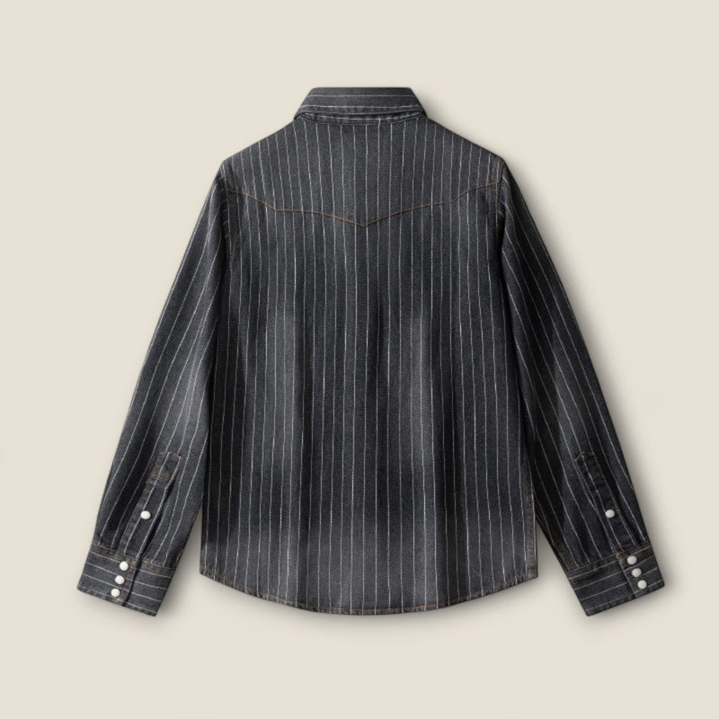 Leon - Striped Denim Shirt