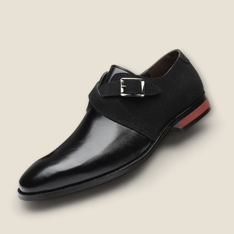 Grant - Leather Monk Strap Shoes