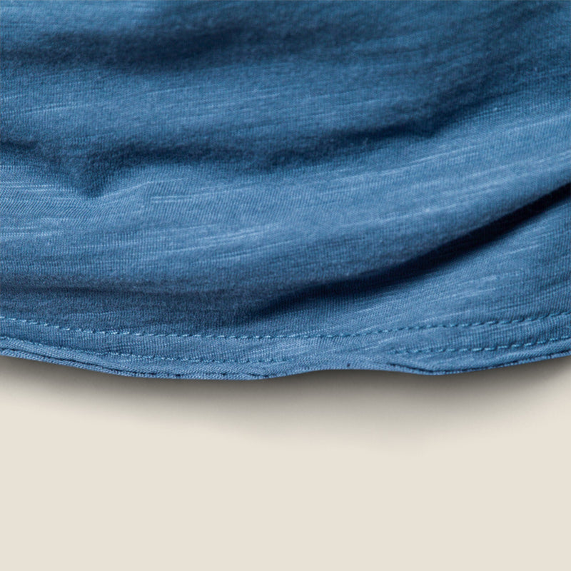 Valerio - V-Neck Tee in Slub Cotton