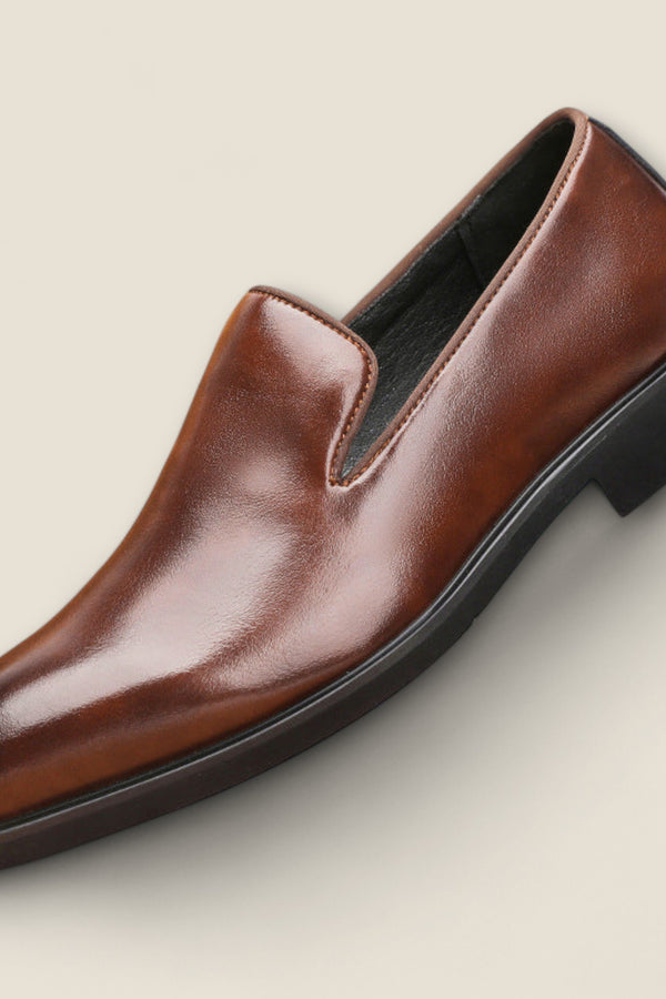 Salvatore - Shiny Leather Slip-On Shoes