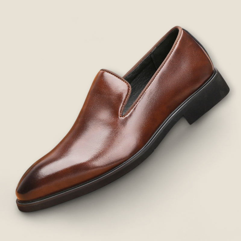 Salvatore - Shiny Leather Slip-On Shoes