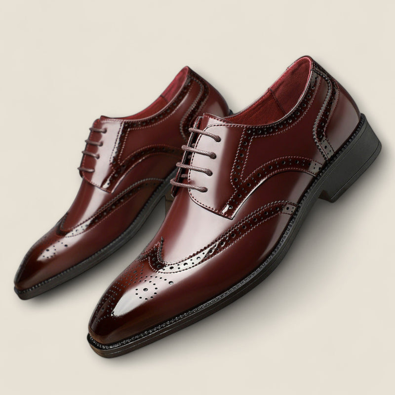 Santiago - Leather Wingtip Formal Shoes