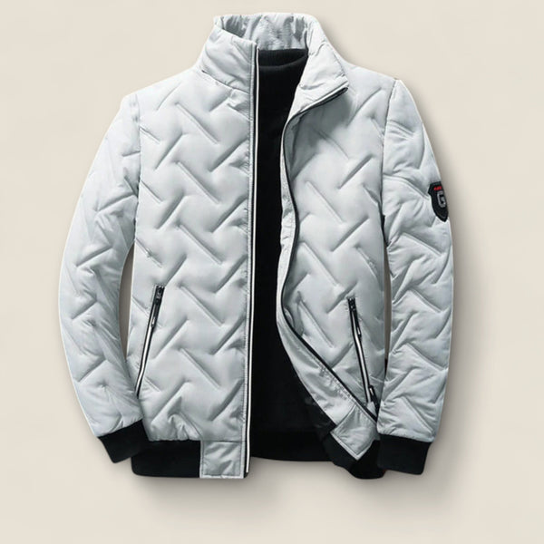 Klayton - High Collar Quilted Jacket
