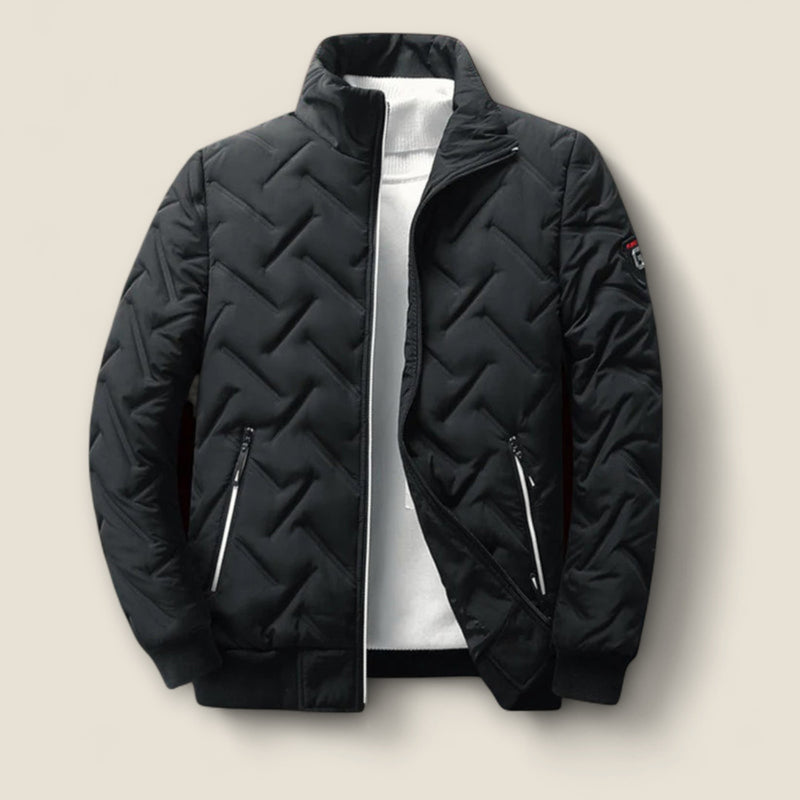 Klayton - High Collar Quilted Jacket