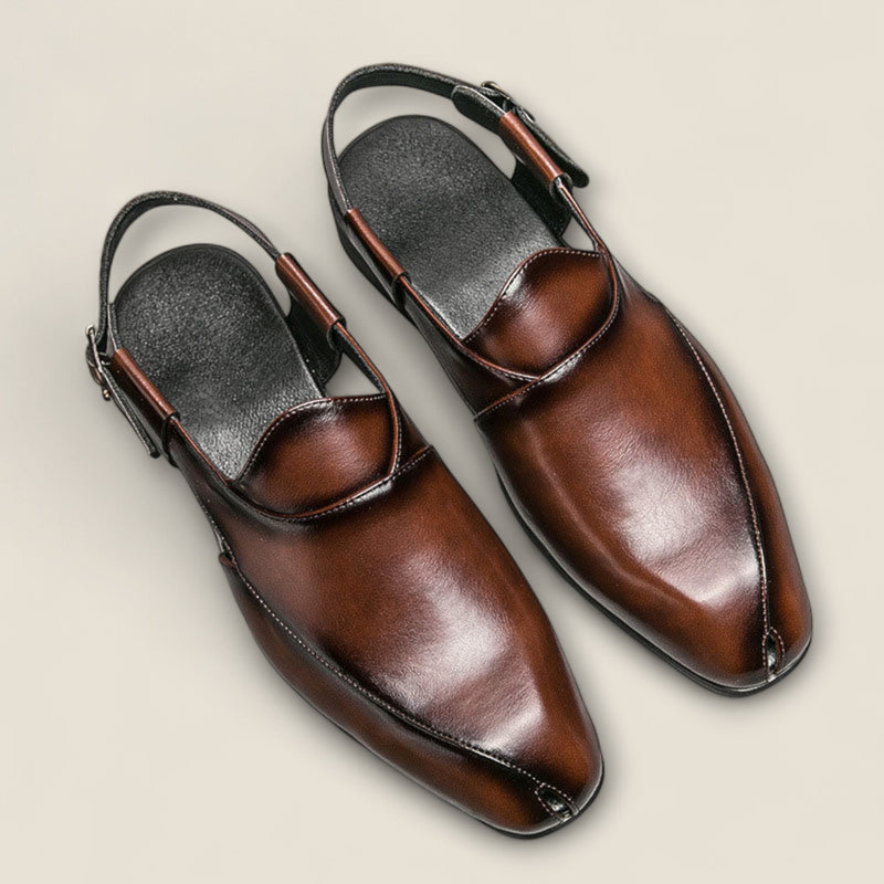 Aurelio - Leather Backstrap Shoes