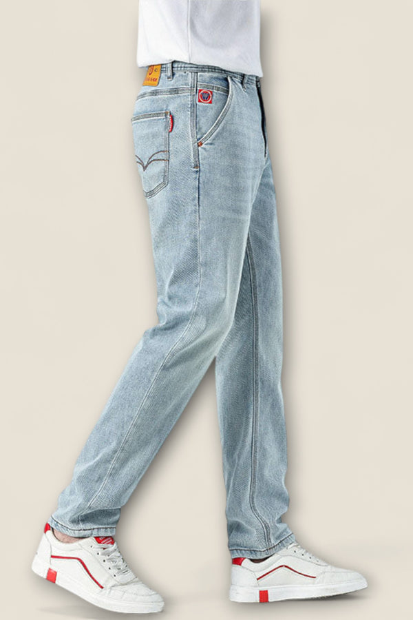 Alessio - Classic Fit Cotton Jeans