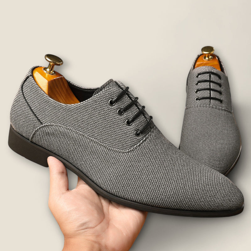 Rafael - Herringbone Canvas Oxfords