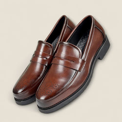 Vittorio - Classic Leather Penny Loafers