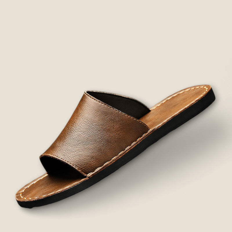 Sandro - Leather Slide Sandals for Effortless Style
