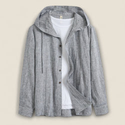 Lazaro - Linen Shirt with Hood