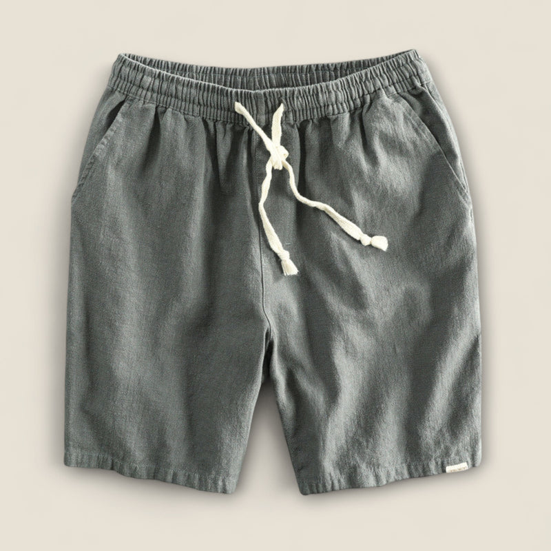 Paolo - Drawstring Linen Shorts