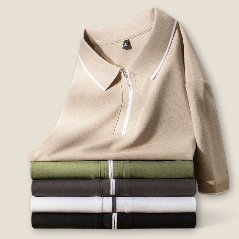 Thiago - Zip-Up Polo