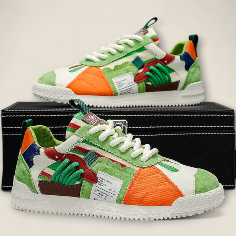 Alonzo - Y2K Retro Patchwork Sneakers