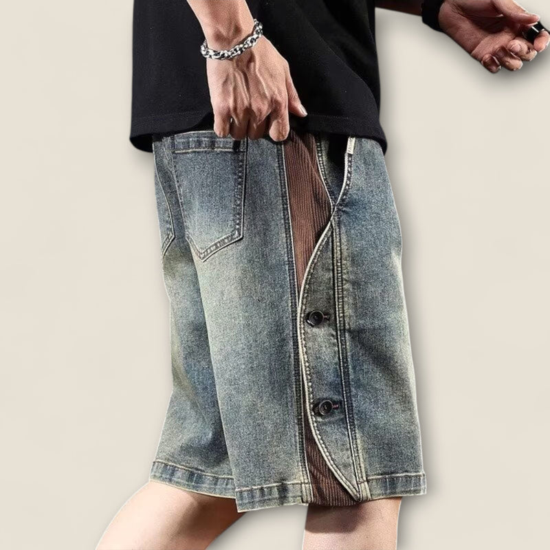 Dario - Vintage-Inspired Button Shorts