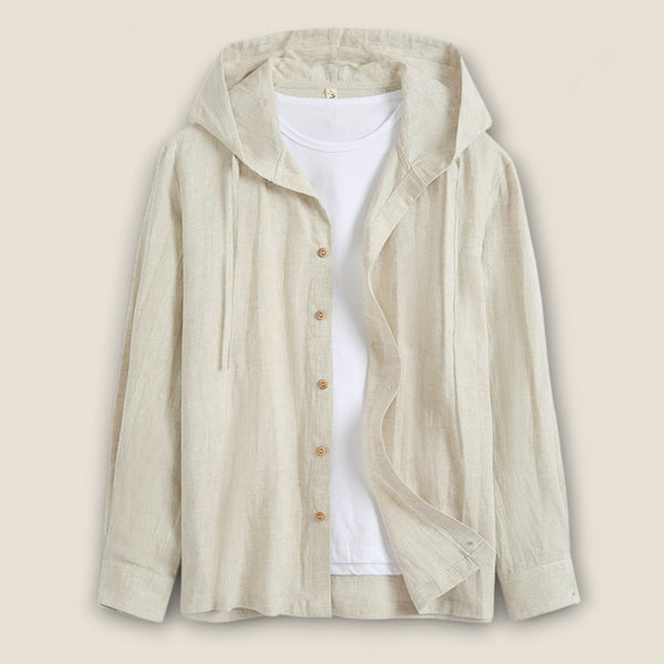 Lazaro - Linen Shirt with Hood