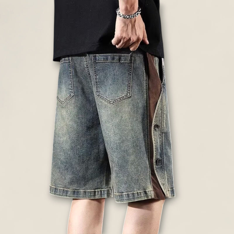 Dario - Vintage-Inspired Button Shorts