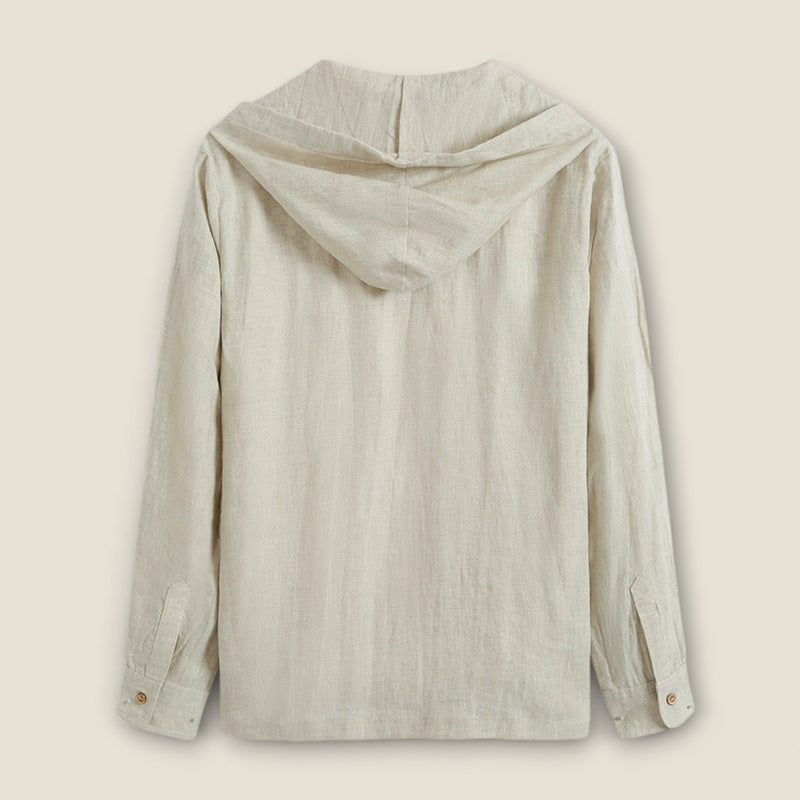 Lazaro - Linen Shirt with Hood