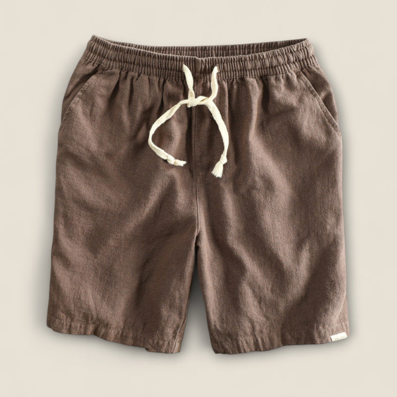 Paolo - Drawstring Linen Shorts