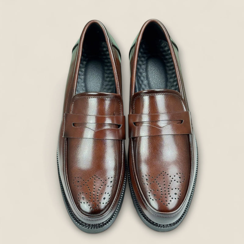 Vittorio - Classic Leather Penny Loafers