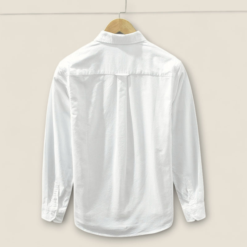 Adrien - Striped Cotton Shirt with Contrast Details