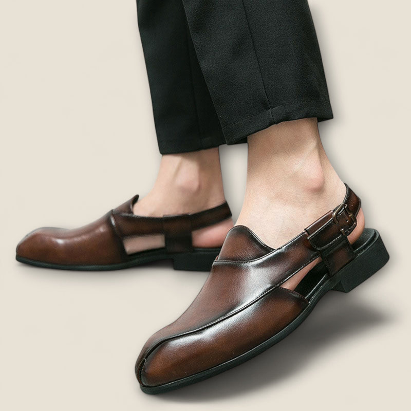 Aurelio - Leather Backstrap Shoes