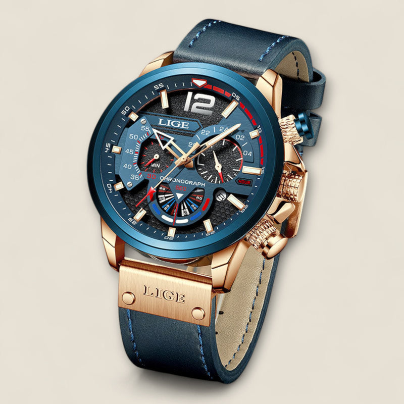 Valerio - Leather Chronograph Watch