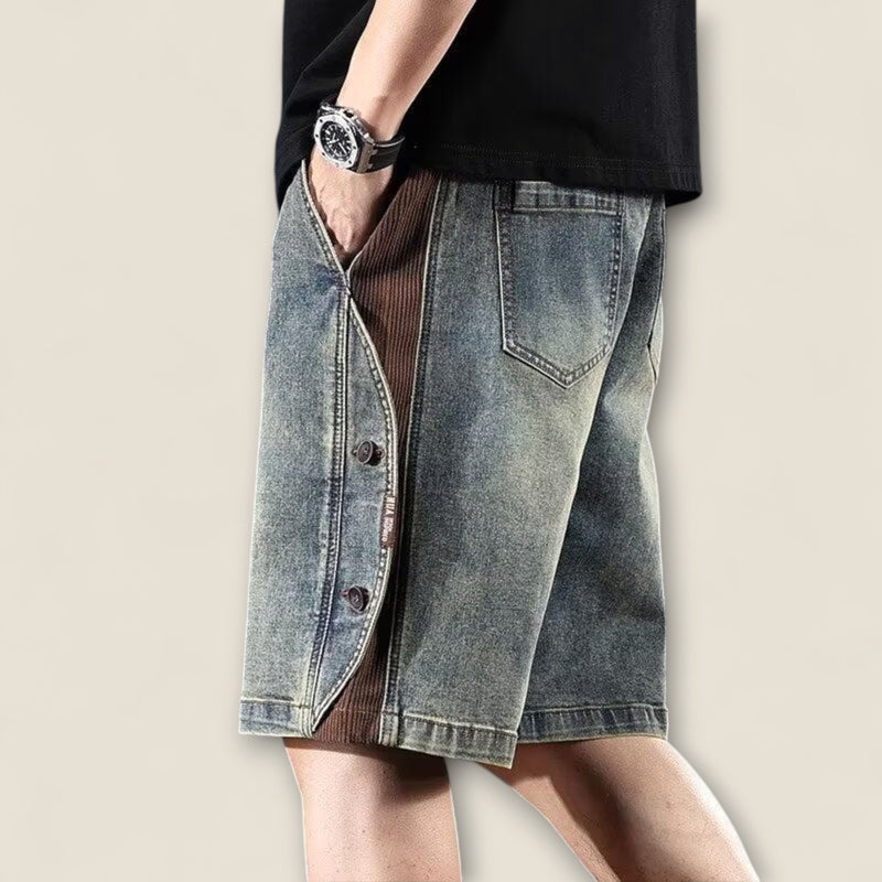 Dario - Vintage-Inspired Button Shorts