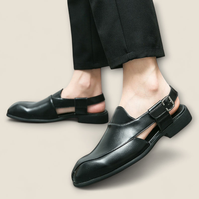 Aurelio - Leather Backstrap Shoes